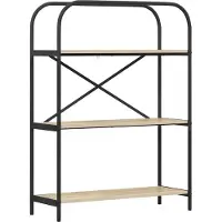 vidaXL Boekenplank 3-laags 80 x 30 x 109 cm Bewerkt hout Sonoma Eik