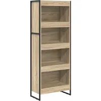 vidaXL Boekenkast 60 x 30 x 155 cm Bewerkt hout Sonoma