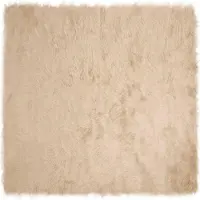 vidaXL Tapijt van imitatie schapenvacht TAFALLA Beige 120 x 120 cm