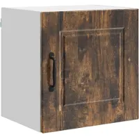 vidaXL - Wandkast - PORTO - 2 - pcs - Rook - Eiken - 40 - x - 31 - x - 40 - cm - Bewerkt - hout
