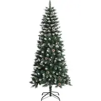 vidaXL Kunstkerstboom met 150 LED Groen 150 cm PVC en Plastic en Staal