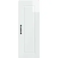 vidaXL Wandkast PORTO Hoogglans wit 30 x 31 x 80 cm Bewerkt hout