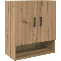 vidaXL Wandkast 60 x 31 x 70 cm Bewerkt hout Artisan Eiken
