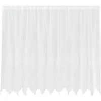 vidaXL Lacegordijn met gordijnen Bloemen Wit 180 x 300 cm Polyester