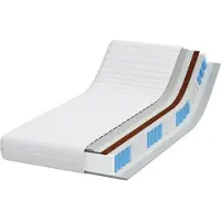 vidaXL Matras met Kokoslaag Medium stevig 90 x 200 cm Wit