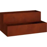 vidaXL Plantenbak Roestig 100 x 60 x 45 cm weervast staal