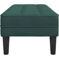 vidaXL Bank met kussen Donkergroen 113 x 57 x 39 cm Fluweel