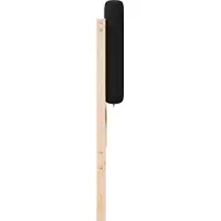 vidaXL Gestoffeerd hoofdbord Bruin en Zwart 180 cm Massief grenenhout