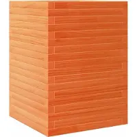 vidaXL Plantenbak 50x50x68,5 cm massief grenenhout wasbruin