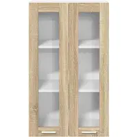 vidaXL Hangkast Sonoma Eik 60 x 31 x 100 cm Bewerkt hout