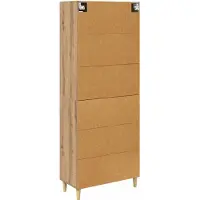 vidaXL - Highboard - Artisan - Eiken - 69,5 - x - 34 - x - 180 - cm - Bewerkt - hout