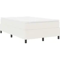 vidaXL Platformbedframe Crème 120 x 190 cm Corduroy stof