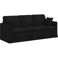 vidaXL Bank Zwart 198 x 78 x 80 cm Fluweel