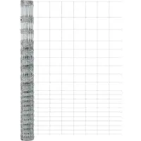 vidaXL Grond Fix Gelast Draadhek 25 x 1,6 m Gegalvaniseerd staal Mesh