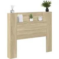 vidaXL Hoofdeinde Kast met LED Sonoma Bewerkt hout