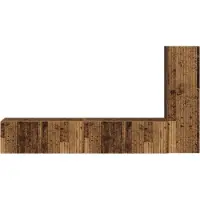 vidaXL Tv-meubelset 3 st Oudhout Bewerkt hout
