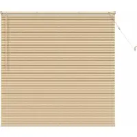 vidaXL Venetiaanse jaloezie Lichtbruin met Patroon 150 x 150 cm 25 mm
