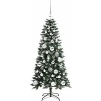 vidaXL Kunstkerstboom met 150 LED Groen 120 cm PVC en Plastic en Staal