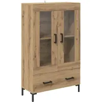 vidaXL Highboard Artisan Eiken 69,5 x 31 x 115 cm Bewerkt hout