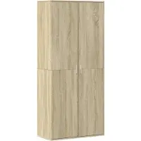 vidaXL Schoenenkast 80x39x178 cm spaanplaat sonoma eikenkleurig