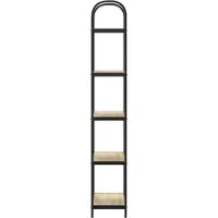 vidaXL Boekenplank 5-laags 60 x 30 x 183 cm Bewerkt hout Sonoma Eik