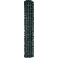 vidaXL Euro Hek Groen 1,5 x 10 m PVC-gelaagd ijzer