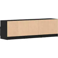 vidaXL TV Kast 150 x 33,5 x 45 cm Zwart Eiken Bewerkt hout