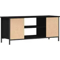vidaXL TV Kast 102 x 35 x 45 cm Zwart Eiken Bewerkt hout