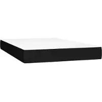 vidaXL Pocketveringmatras medium 140x190x20 cm stof zwart