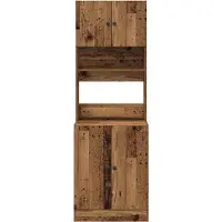 vidaXL Keukenbuffet Oudhout 60 x 50 x 180 cm