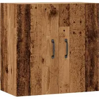vidaXL Wandkast 60x31x60 cm bewerkt hout oud houtkleurig