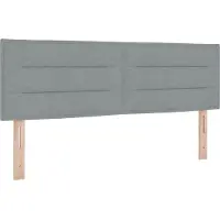 vidaXL Opbergbed met matras Lichtgrijs 140 x 190 cm fluweel