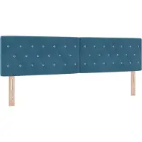 vidaXL Hoofdbord Donkerblauw 180 cm Fluweel