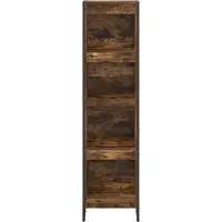 vidaXL Boekenkast 40 x 30 x 155 cm Bewerkt hout Rook Eik