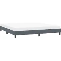 vidaXL Bedframe zonder matras 180x210 cm fluweel donkergrijs