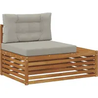 vidaXL 7 st Buiten bank set Massief Acacia Hout en Polyester