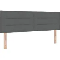 vidaXL Boxspringbed met matras, donkergrijs, 160 x 200 cm, gestoffeerd