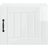 vidaXL Wandkast LUCCA, 2 stuks, hoogglanzend wit, houtvezel