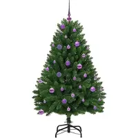 vidaXL Kunstkerstboom met 150 LED Groen 150 cm PVC en Metalen