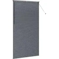 vidaXL Venetiaanse Jaloezieën Donkergrijs 220 x 115 cm Aluminium