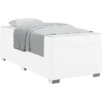 vidaXL Bedframe Wit 90 x 200 cm Stof