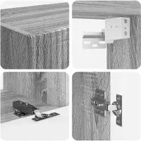 vidaXL Tv-meubelset 5 st Grijs Sonoma Bewerkt hout