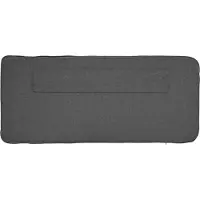 vidaXL Gestoffeerd hoofdbord Bruin en Donkergrijs 120 cm