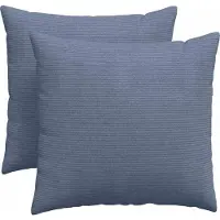 vidaXL Zitkussens 2 pcs Blauw 50 x 50 cm Corduroy stof