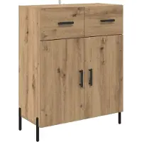 vidaXL Hoge kast Artisan-eikenhout, 69,5 x 32,5 x 180 cm, houtvezel