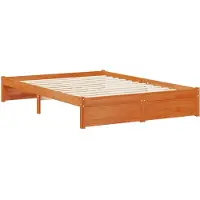 vidaXL Bedframe met Opslag Hoofdbord Waskleur Bruin 140 x 190 cm