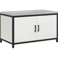 vidaXL Keukenopslag Kast HATTEM Wit 90 x 50 x 53 cm Staal