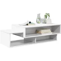 vidaXL Salontafel Wit 105 x 50 x 32,5 cm Bewerkt hout