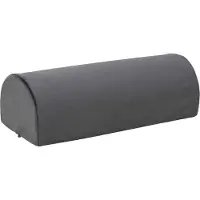 vidaXL Voetsteunpillow Effen Grijs 42 x 18 x 13 cm PU Schuim