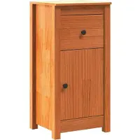 vidaXL Dressoir Wasbruin 39 x 34,5 x 80 cm Massief grenenhout